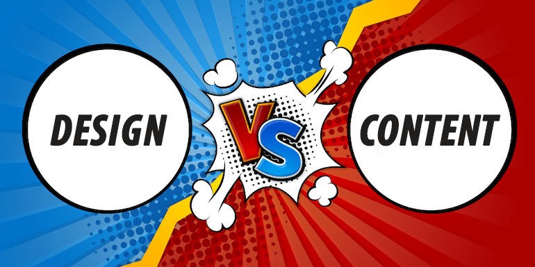 Design vs Content, which comes first?
